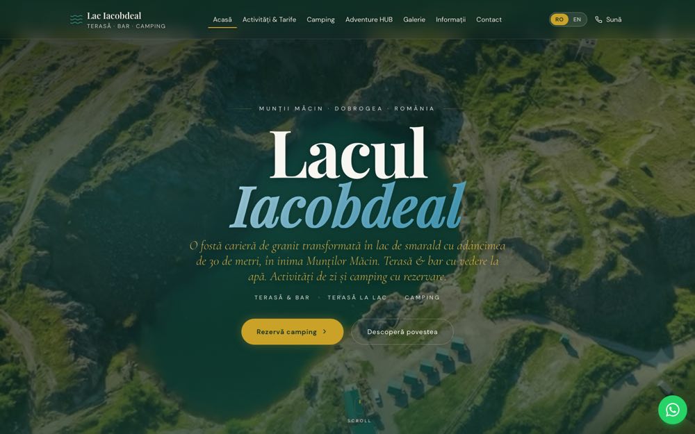 Site-ul Lac Iacobdeal, realizat de SimplifyWeb